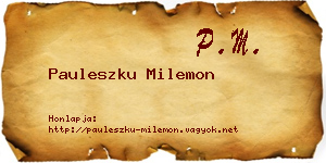 Pauleszku Milemon névjegykártya
